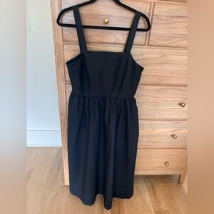 a new day Black Cotton Midi Sundress sz L
